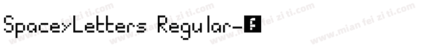 SpaceyLetters Regular字体转换